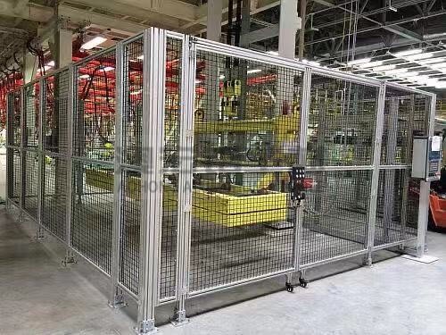 機(jī)械加工車間鋁型材設(shè)備隔離圍欄
